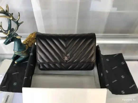 First Bag Ru Lambskin Gold Silver Flap With   CHANEL Bag Hardware 0621